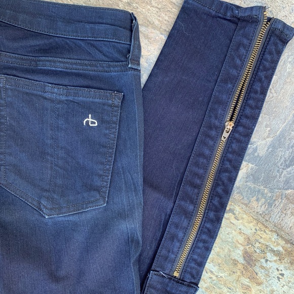 Rag & Bone Women’s Skinny Jeans Leg Zipper size 26 - Picture 2 of 6